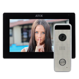 Комплект видеодомофона Atix AT-I-M721F/IW Tuya WiFi с вызывной панелью