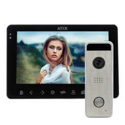 Комплект видеодомофона Atix AT-I-M711F/T с вызывной панелью