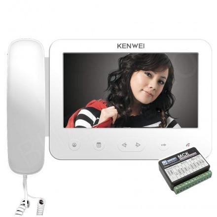 Видеодомофон Kenwei KW-E705FC-W100 Координатный/Цифровой