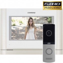 Комплект видеодомофона Commax CDV-70MF + вызывная панель