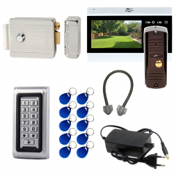 Комплект СКУД с видеодомофоном Fox 4.3&quot;, электромеханическим замком и кодонаборной панелью v3 EL