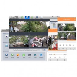 Комплект Full HD Dahua EZ видеонаблюдения на 2 камеры для дома