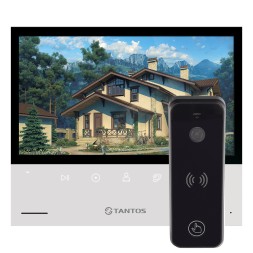 Комплект Full HD WiFi видеодомофона Tantos Selina HD M Tuya и вызывной панели iPanel 2 HD