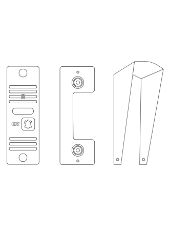 Комплект видеодомофона CTV-DP3702 Gamma