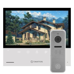 Комплект Full HD видеодомофона из 7&quot; монитора Tantos Selina HD M и вызывной панели для квартиры или дома