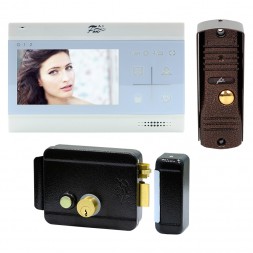 Комплект видеодомофона Fox 4.3&quot; для дома с электромеханическим замком на калитку v3