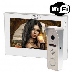 Комплект Full HD Wi-Fi видеодомофона из монитора Fox FX-HVD70F WiFi Малахит и вызывной панели