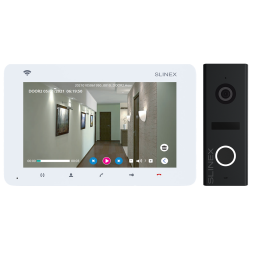 Комплект видеодомофона Slinex SM-07N Cloud WiFi с вызывной панелью ML-17HD