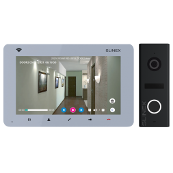 Комплект видеодомофона Slinex SM-07N Cloud WiFi с вызывной панелью ML-17HD