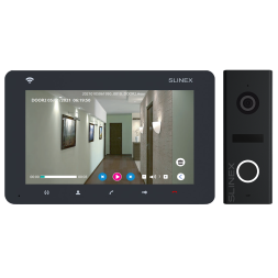 Комплект видеодомофона Slinex SM-07N Cloud WiFi с вызывной панелью ML-17HD