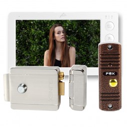 Комплект видеодомофона с электромеханическим замком для дома Optima