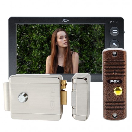 Комплект видеодомофона с электромеханическим замком для дома Optima