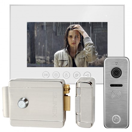 Комплект HD видеодомофона с электромеханическим замком для дома Pro