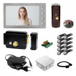Комплект видеодомофона Fox VD70N с замком и ключами TM
