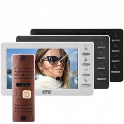 Комплект видеодомофона CTV-M1701 Plus + вызывная панель