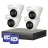 Комплект IP видеонаблюдения Dahua из 4 купольных PoE камер 4 Мп и регистратора