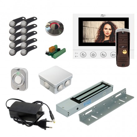 Комплект видеодомофона Fox 4.3&quot; с электромагнитным замком и ключами TM