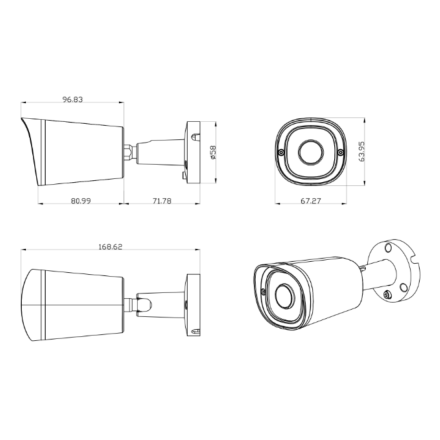 Уличная беспроводная WiFi камера с микрофоном iVideon 3230F-WMSD