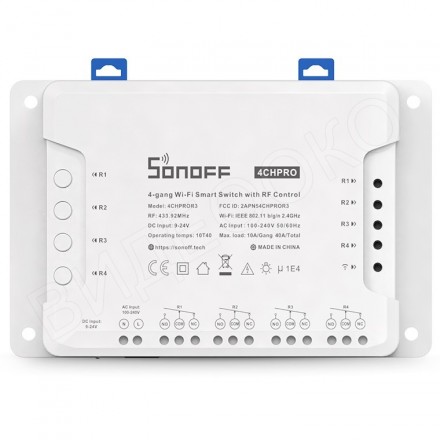 WiFi реле Sonoff 4CH Pro R3