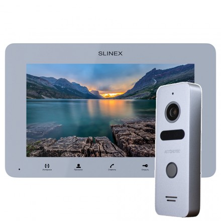 Комплект видеодомофона Slinex SM-07MN с панелью Плюс