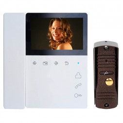 Комплект видеодомофона Tantos Elly-S с трубкой с антивандальной панелью / запись на карту памяти